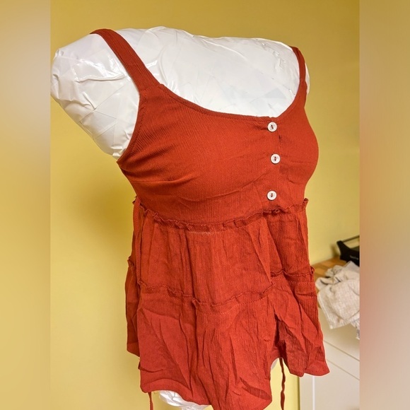 Tops - Burnt Orange Summer Top